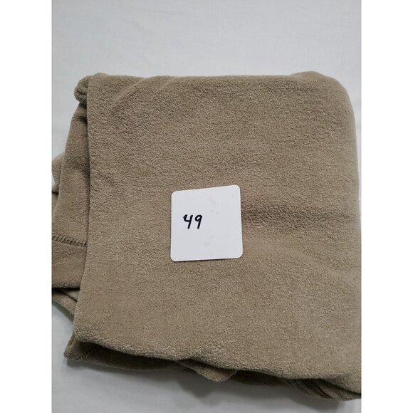 Kavu Fleece Jacket Mens Large Tan Full Zip Zip Chest Pocket Canvas Elbow Patches - Picture 11 of 11